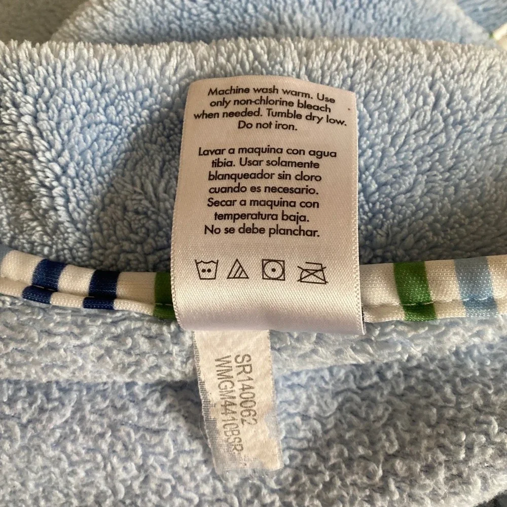 Garanimals Puppy Dog Baby Blanket Baseball Blue Stripes 28 x 39